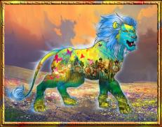A custom Lion puma named 'Delmos Sunflower'
